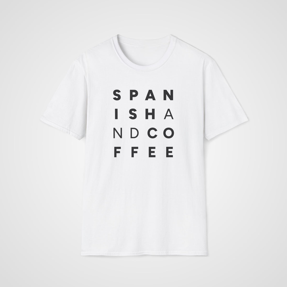 Spanish and Coffee T-Shirt in White