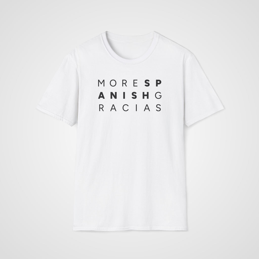 More Spanish, Gracias T-Shirt in White