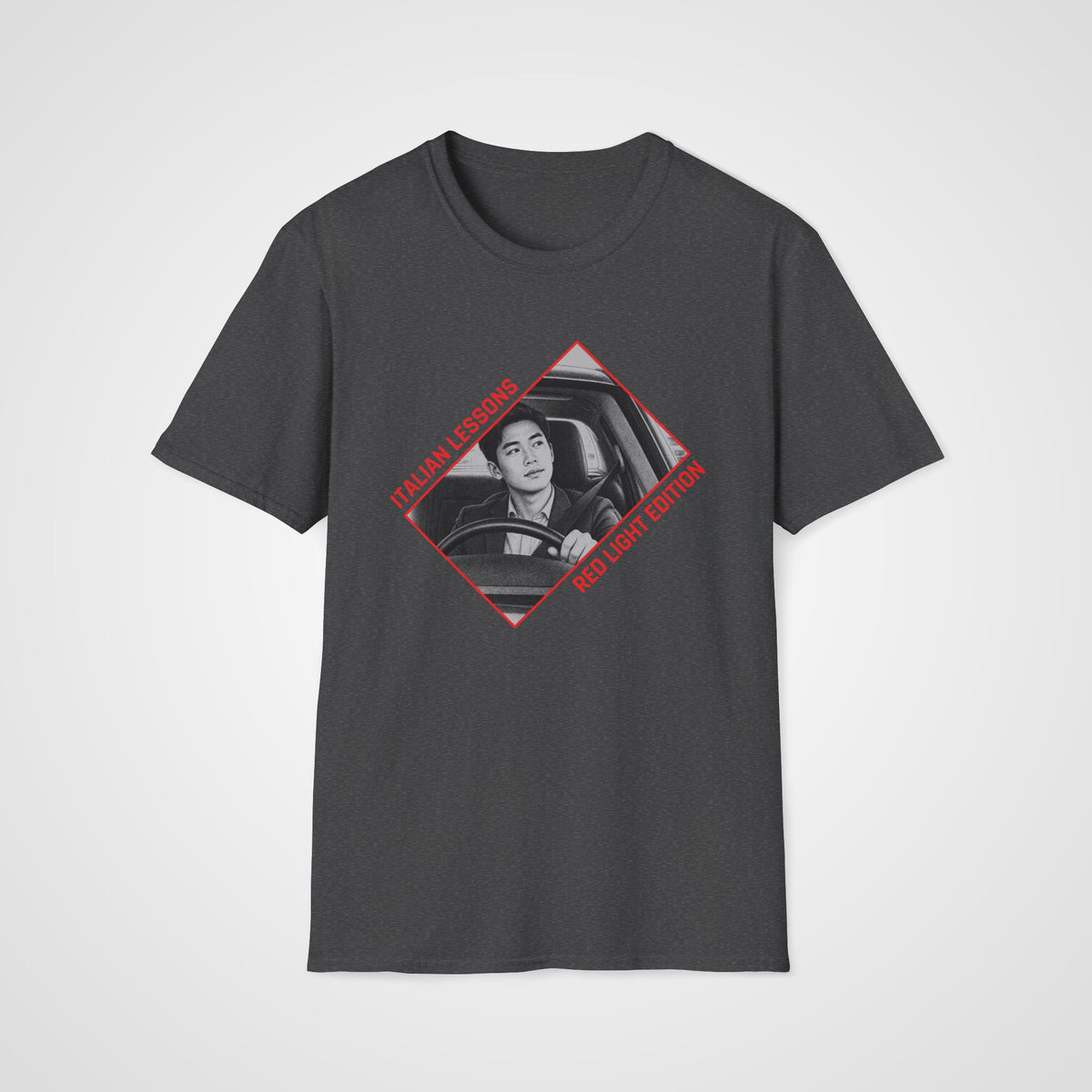 Red Light Italian T-Shirt in Dark Heather