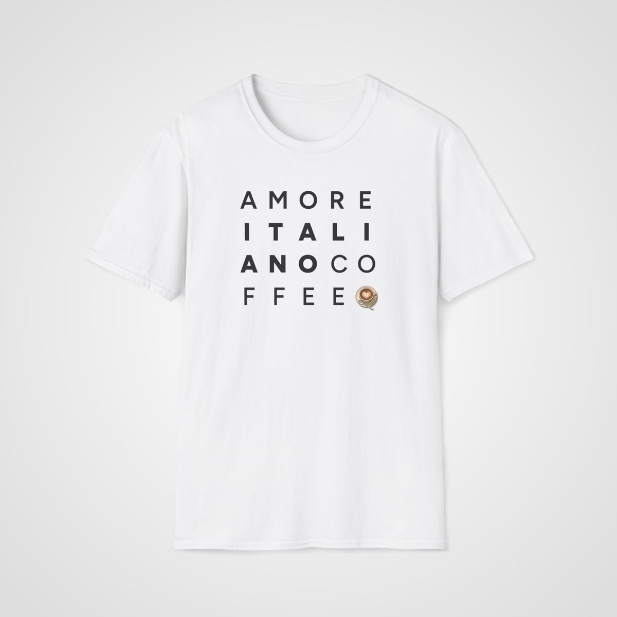 Amore Italiano Coffee T-Shirt in White