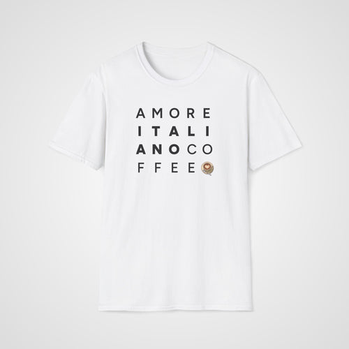 Amore Italiano Coffee T-Shirt in White