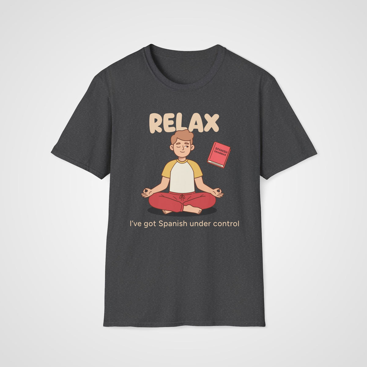 Spanish Grammar Relax T-Shirt in Dark Heather