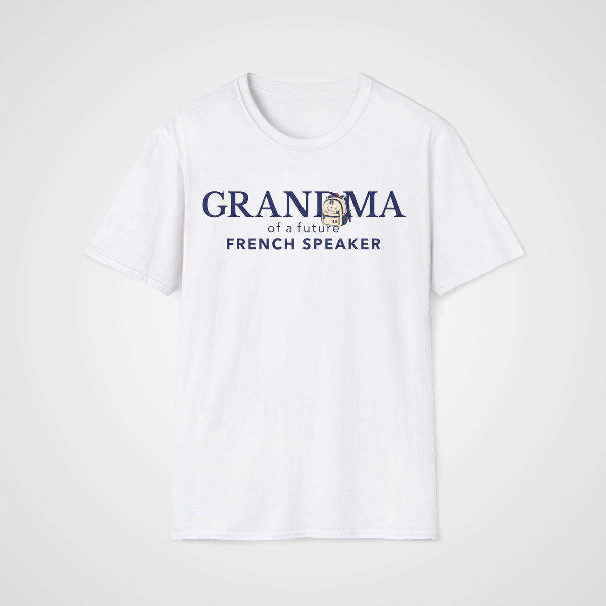French Learner Grandma T-Shirt in White