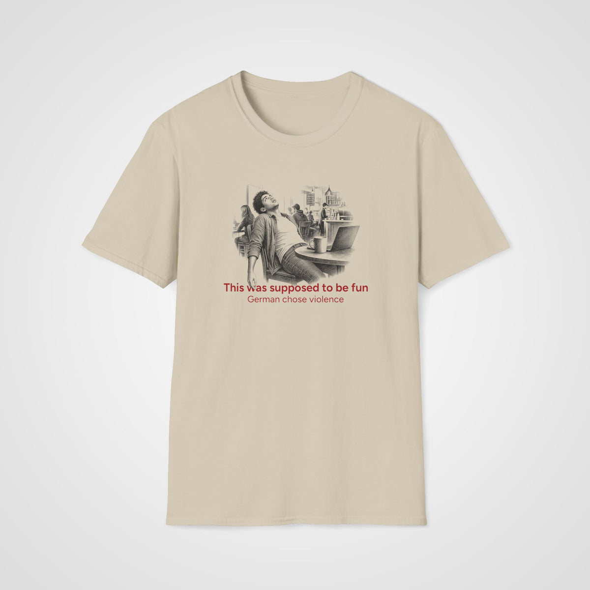 German Chose Violence T-Shirt in Sand