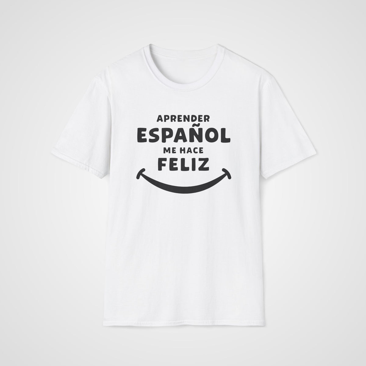 Español me Hace Feliz T-Shirt in White
