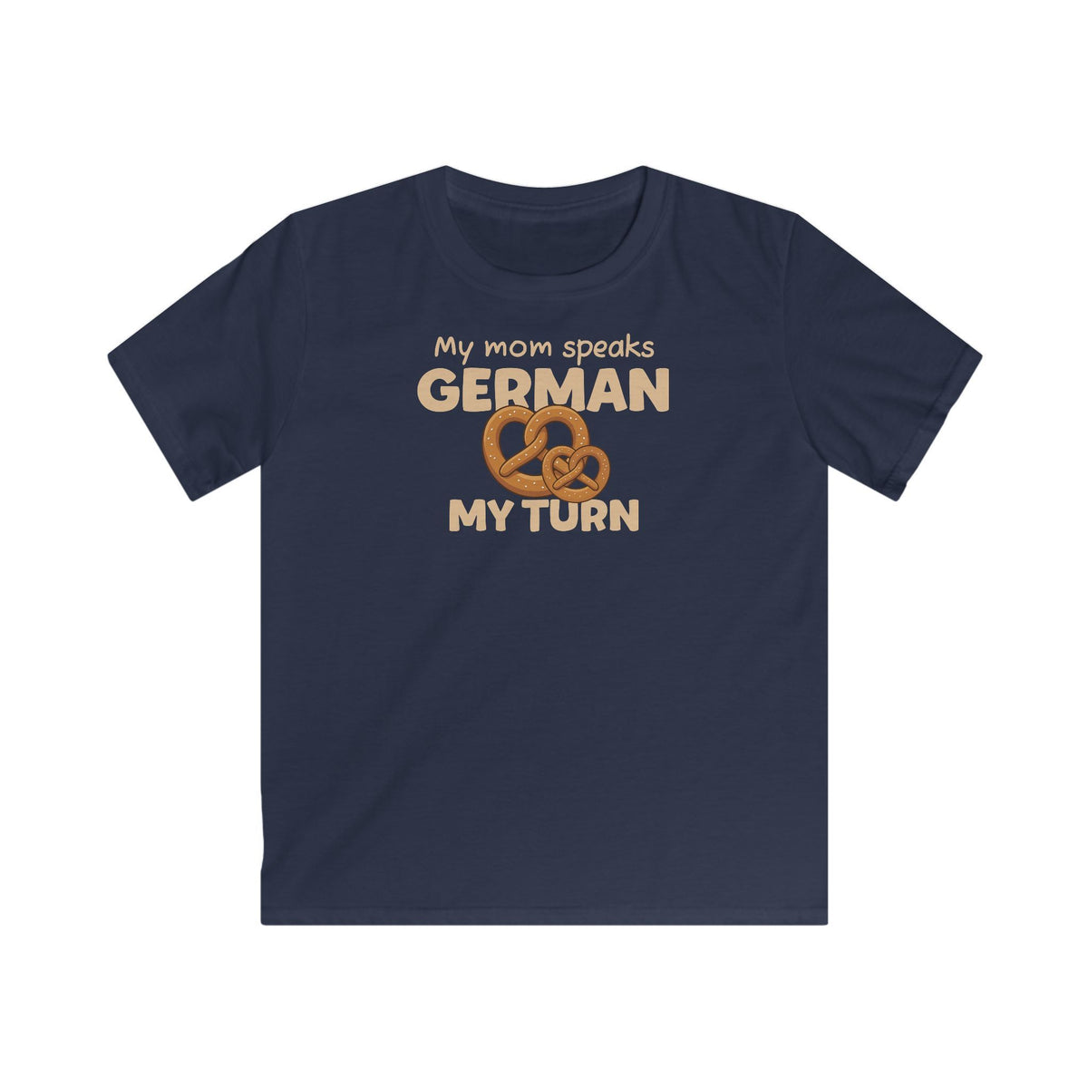 German Mom Kids T-Shirt in Navy