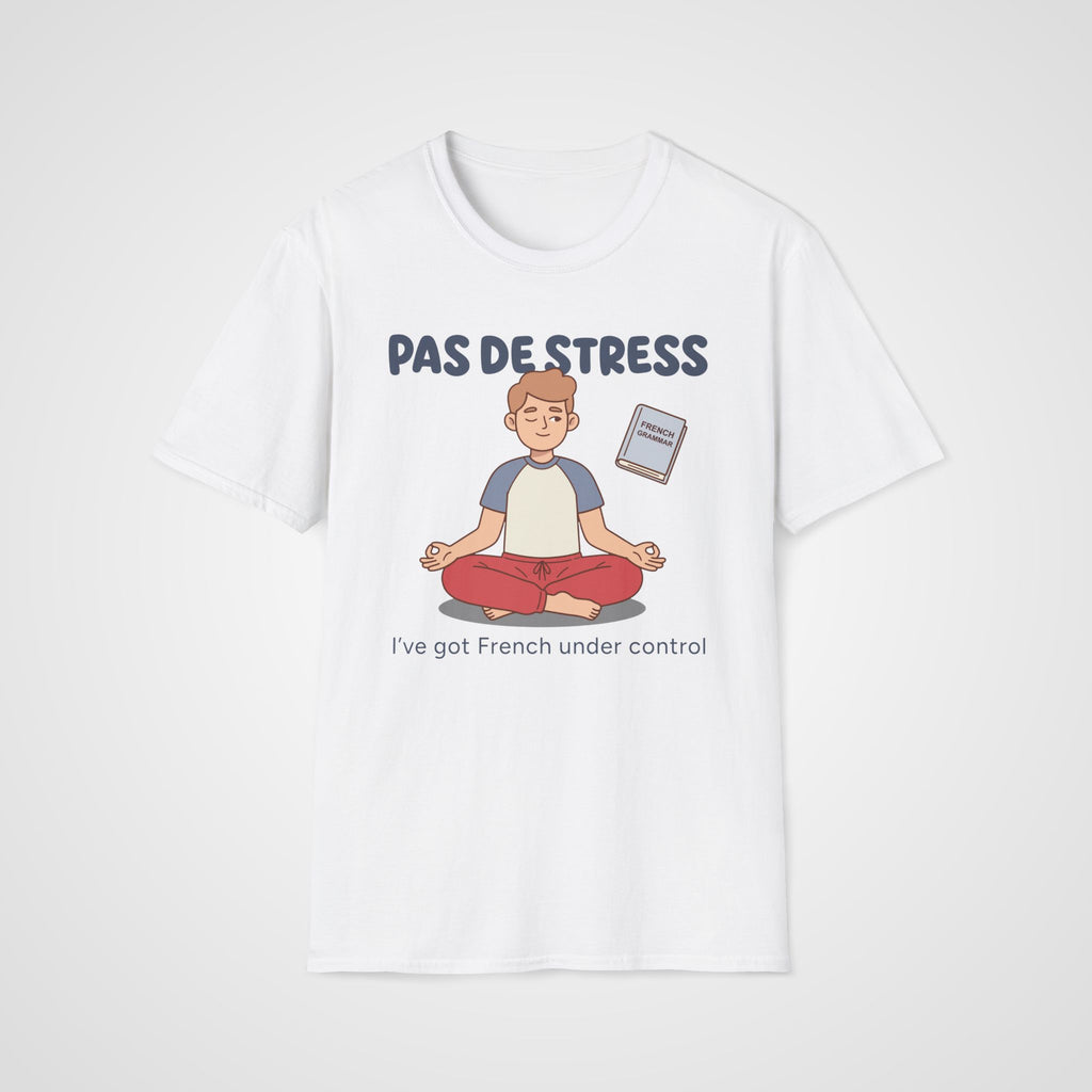Pas de Stress French T-Shirt in White