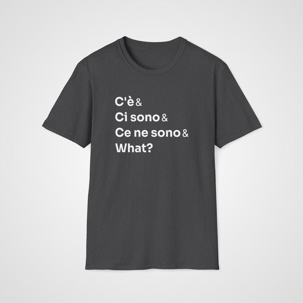 C'è Ci Sono Italian T-Shirt in Dark Heather