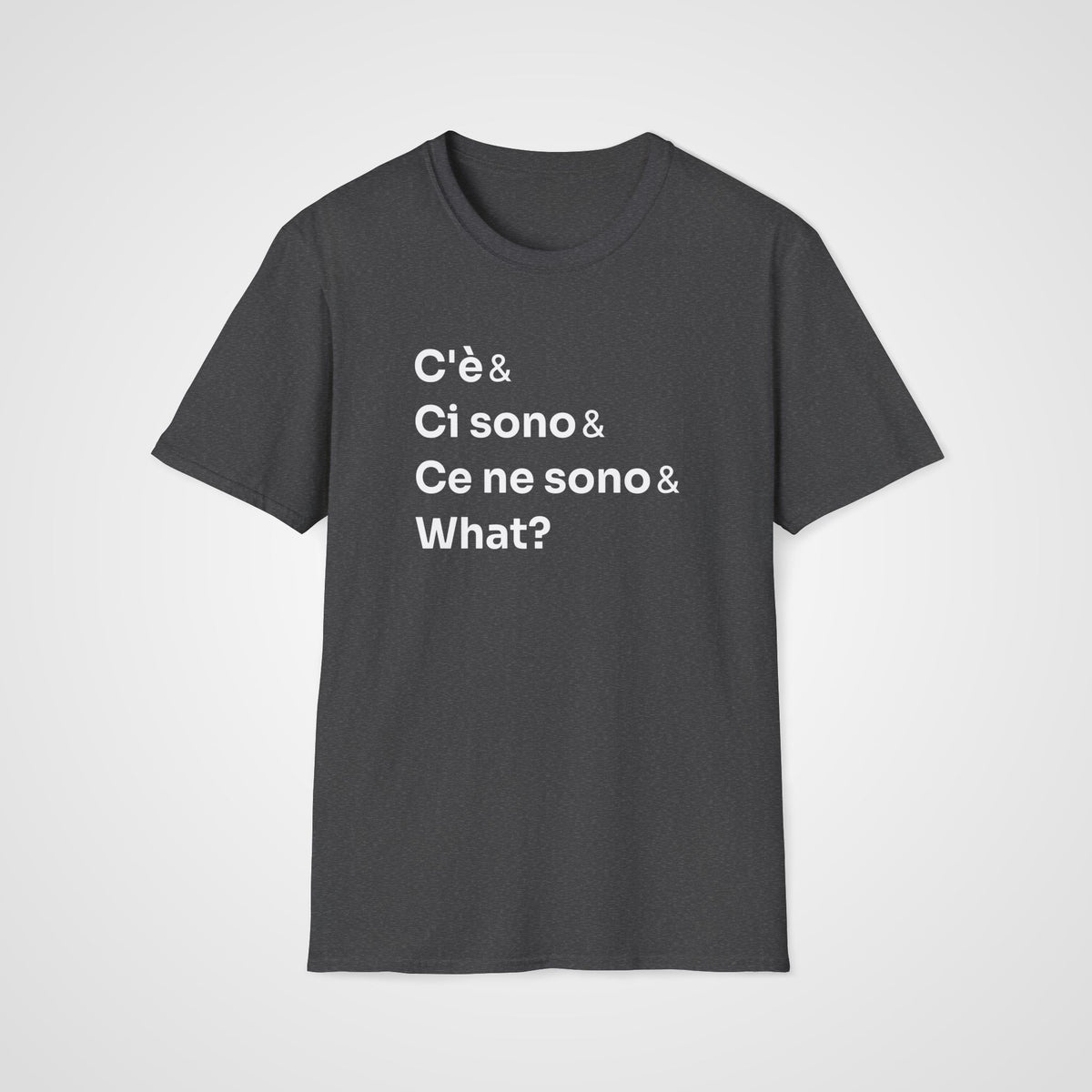 C'è Ci Sono Italian T-Shirt in Dark Heather