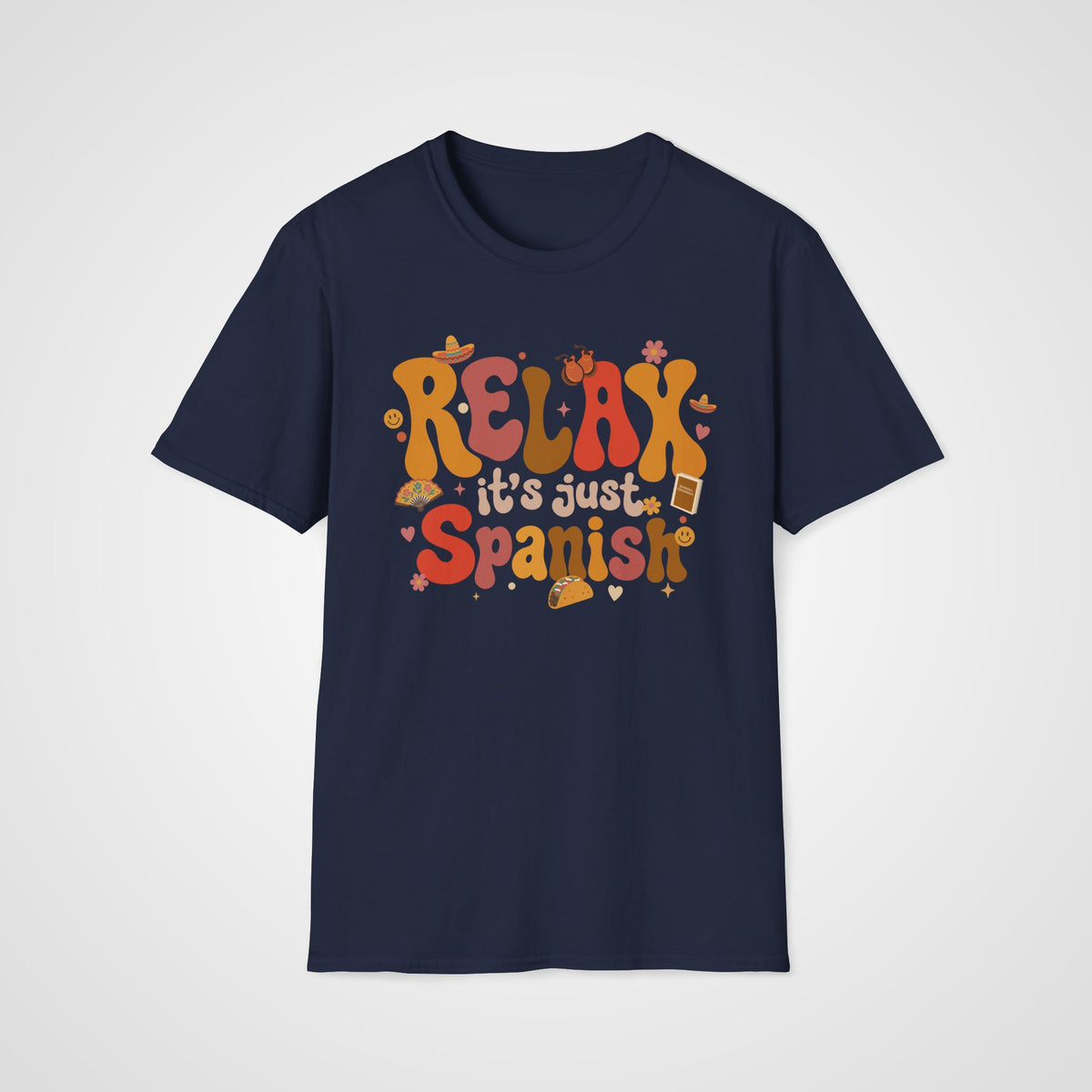 Relax It's Just Spanish T-Shirt in Navy