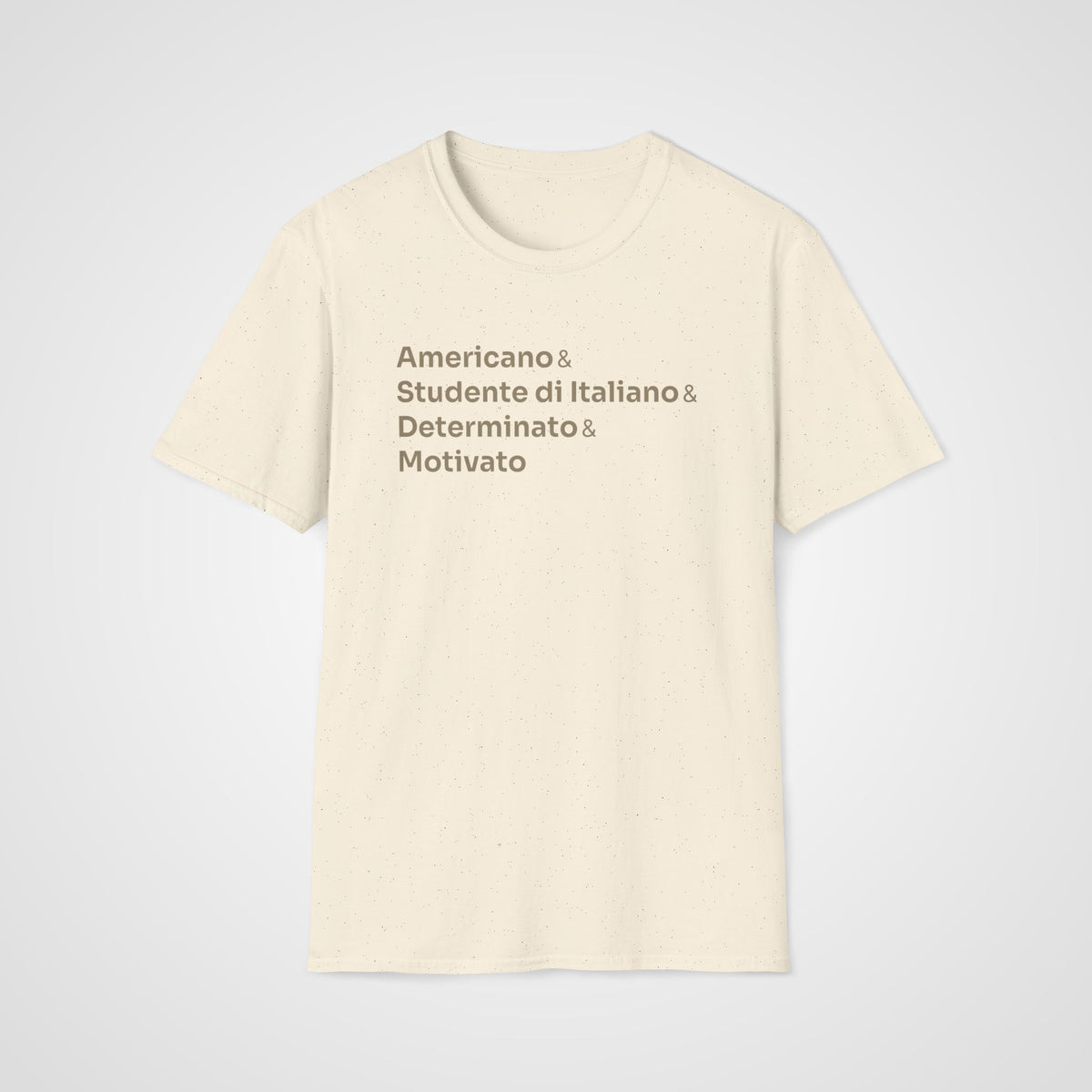 Motivato Italian Learner T-Shirt in Natural