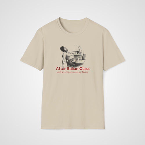 After Italian Class T-Shirt in Sand
