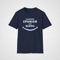 Qué Bueno Spanish T-Shirt in Navy