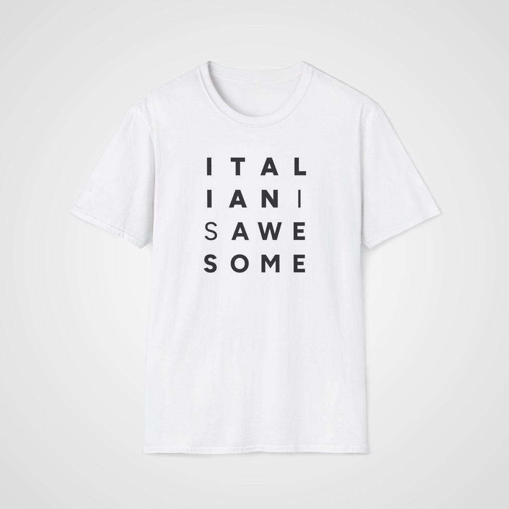 Italian Is Awesome T-Shirt in White