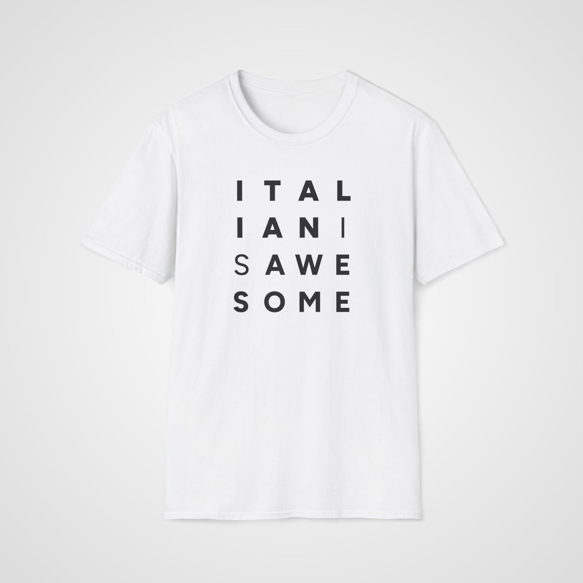 Italian Is Awesome T-Shirt in White