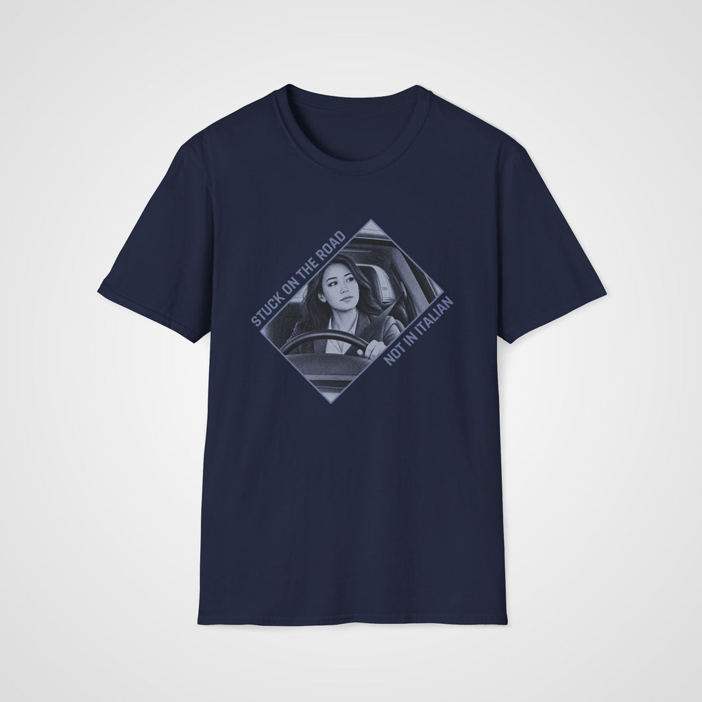 Not Stuck in Italian T-Shirt in Navy