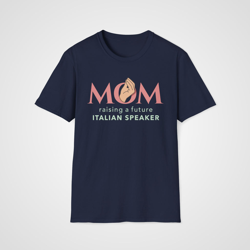 Italian Learner Mom T-Shirt in Navy