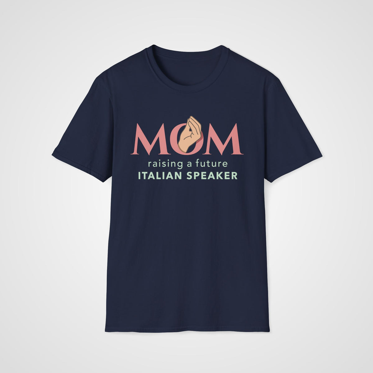 Italian Learner Mom T-Shirt in Navy