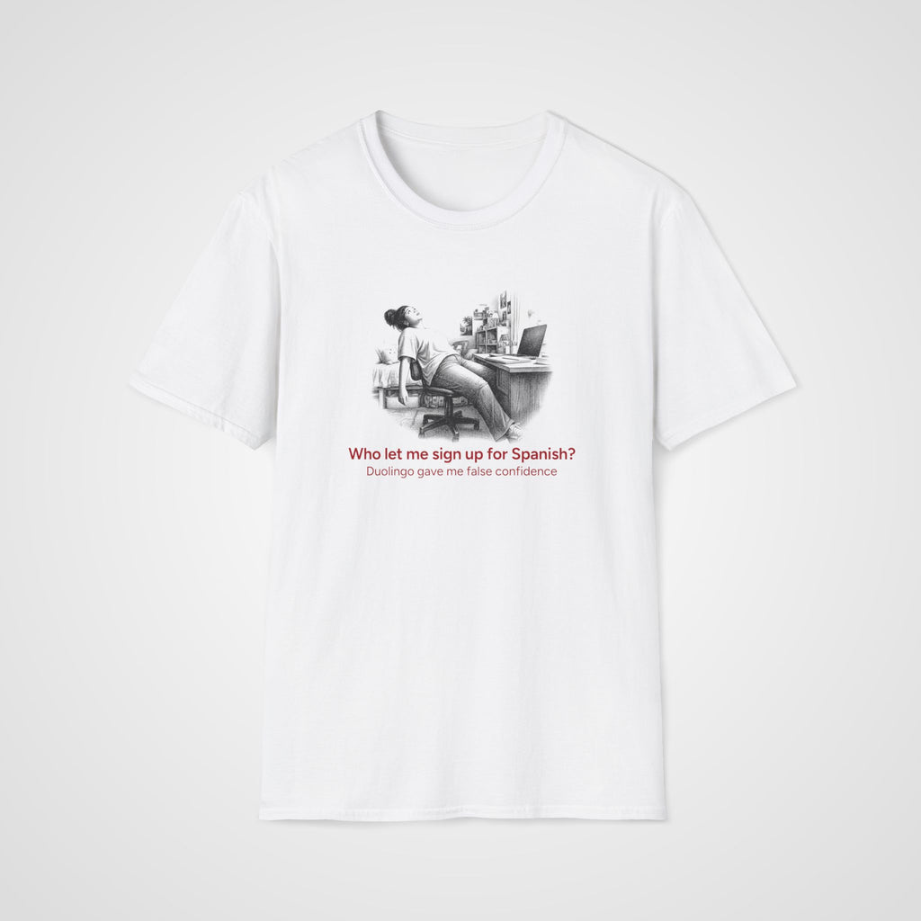 Signed Up for Spanish T-Shirt in White