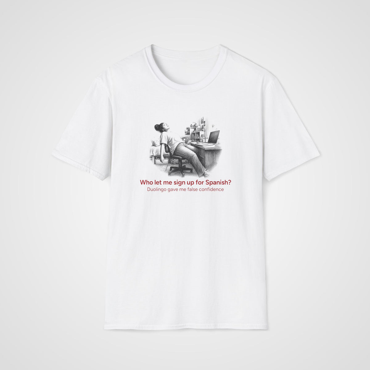 Signed Up for Spanish T-Shirt in White