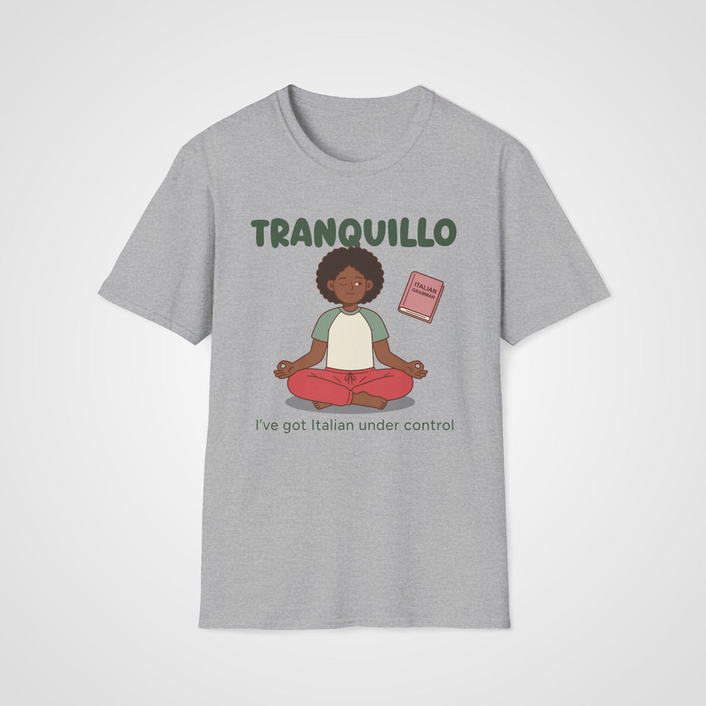 Tranquillo Italian Learner T-Shirt in Sport Gray