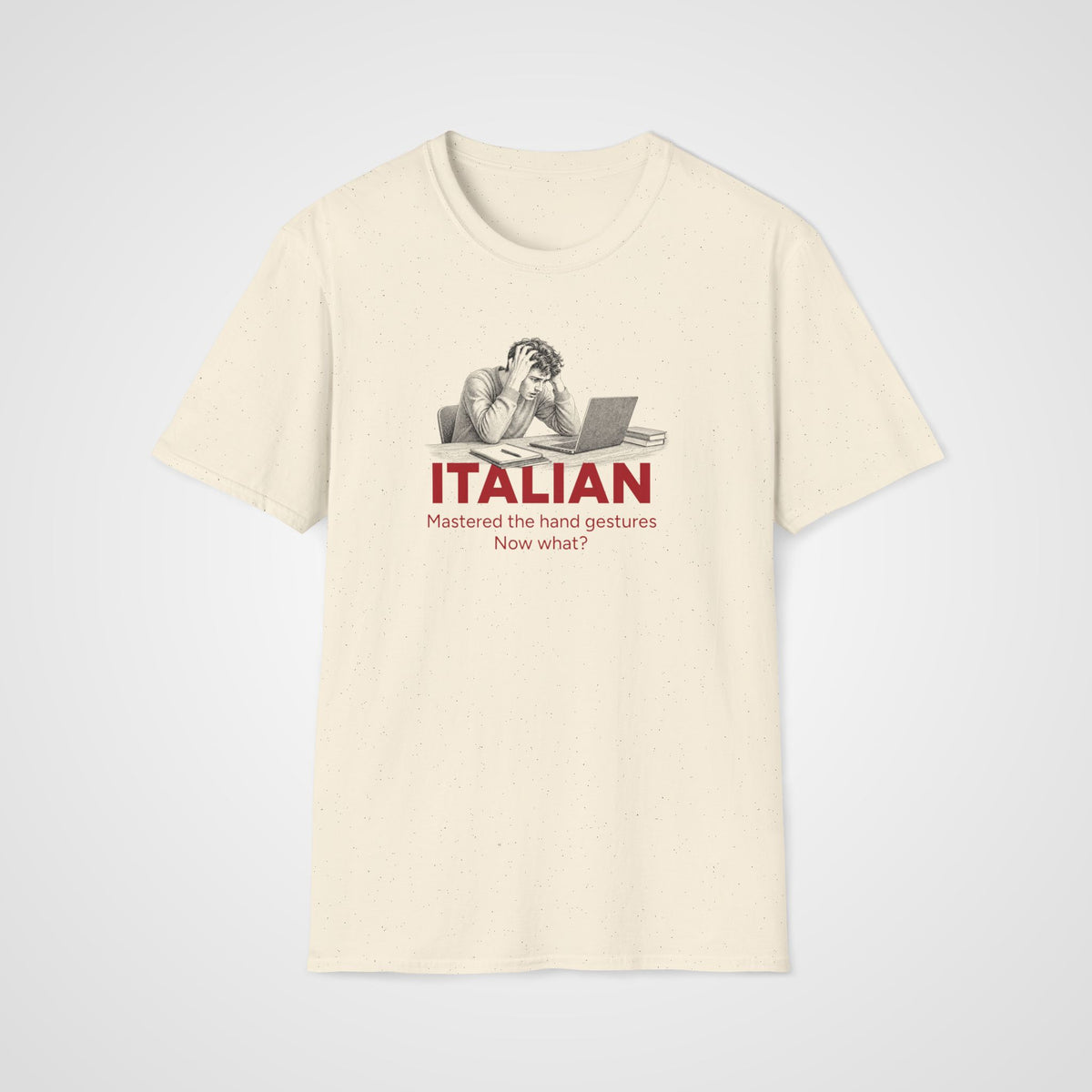 Italian Hand Gestures T-Shirt in Natural