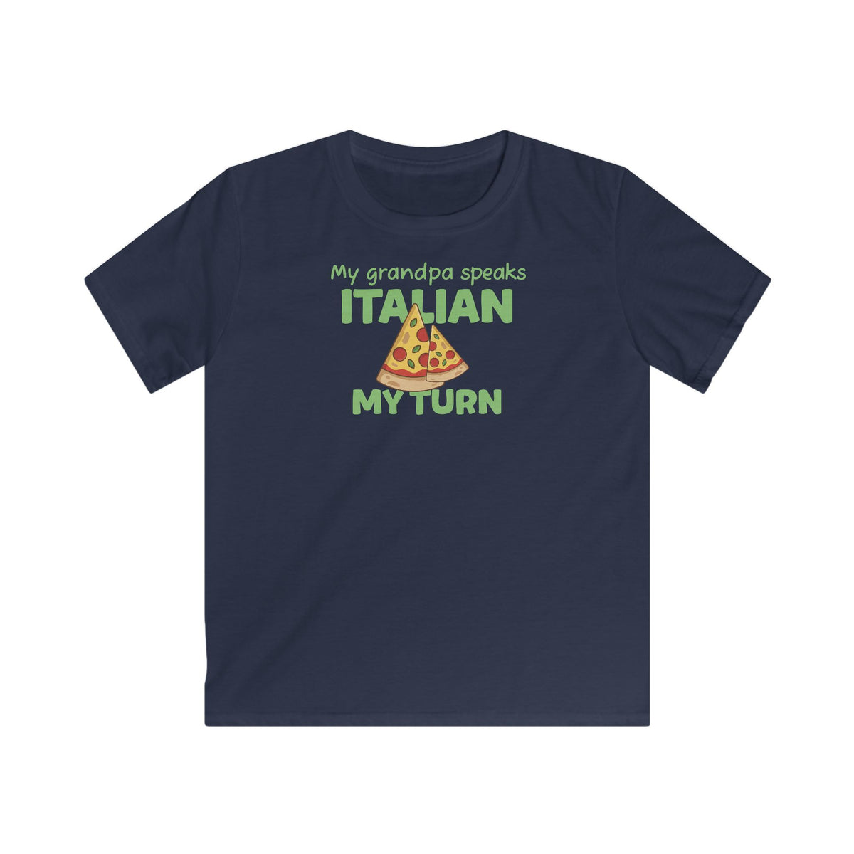 Grandpa speaks Italian T-Shirt in Navy