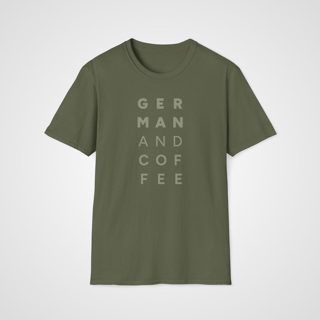 German & Coffee T-Shirt in Military Green