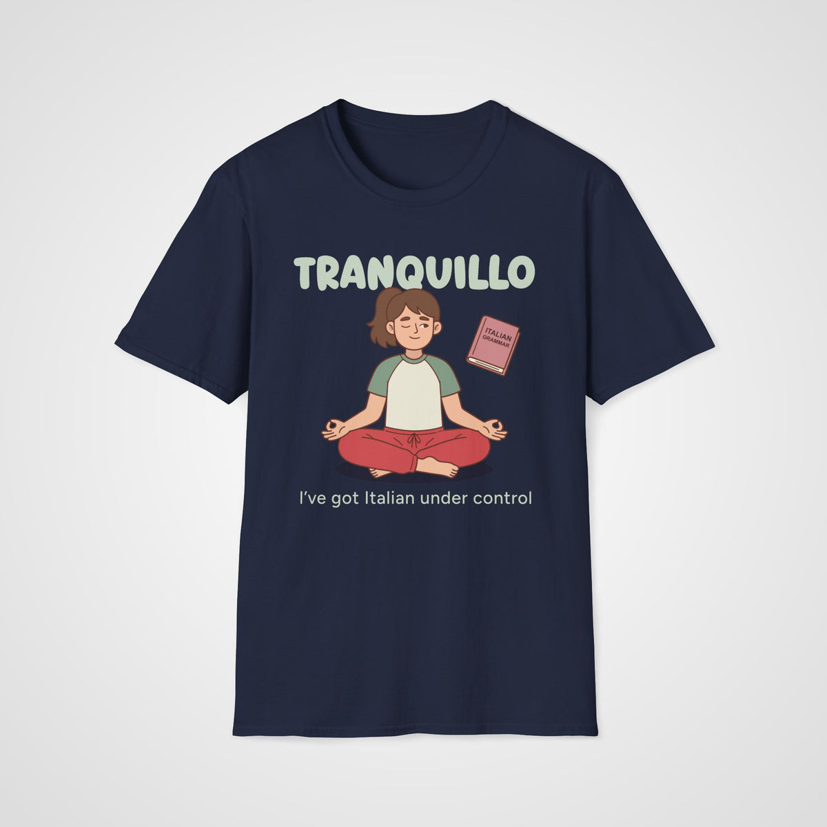 Tranquillo Italian Learner T-Shirt in Navy