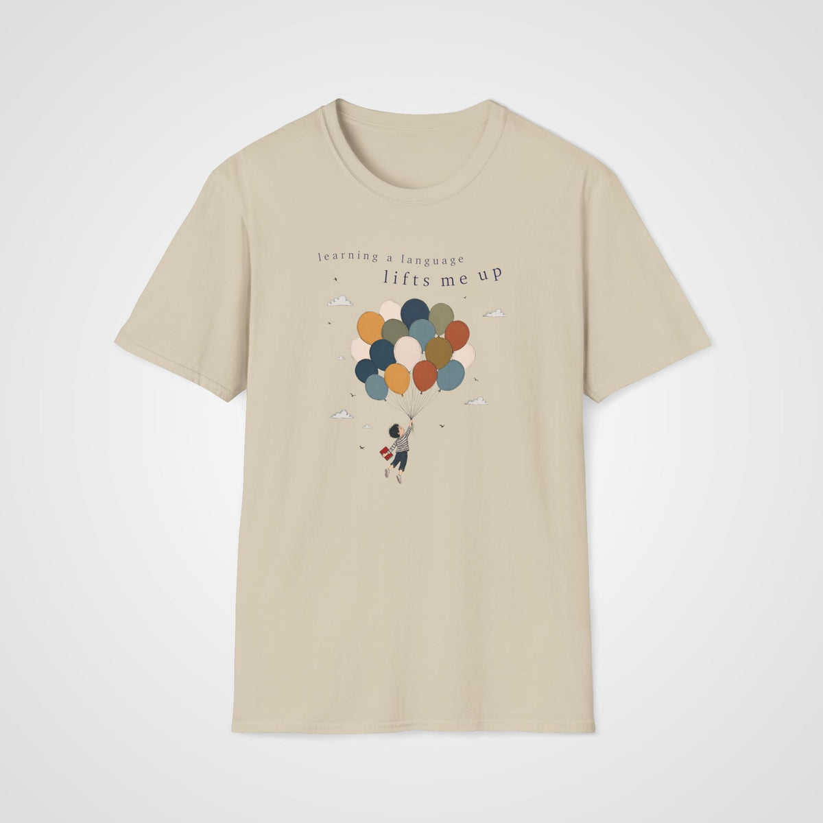 Lifted by Language T-Shirt in Sand