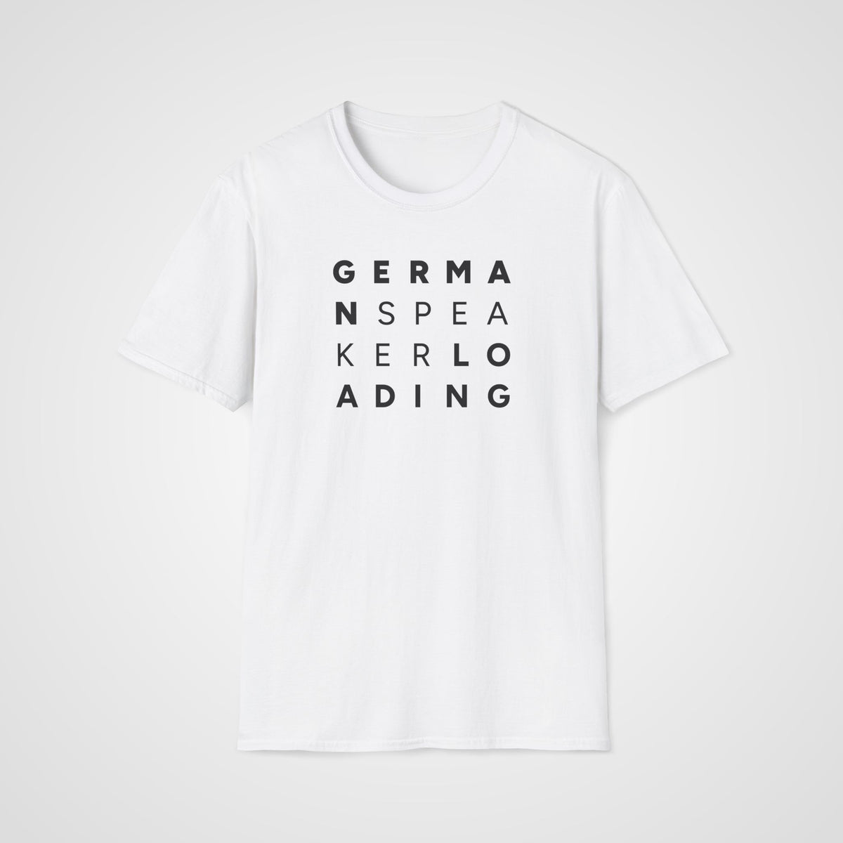 German Speaker Loading T-Shirt in White