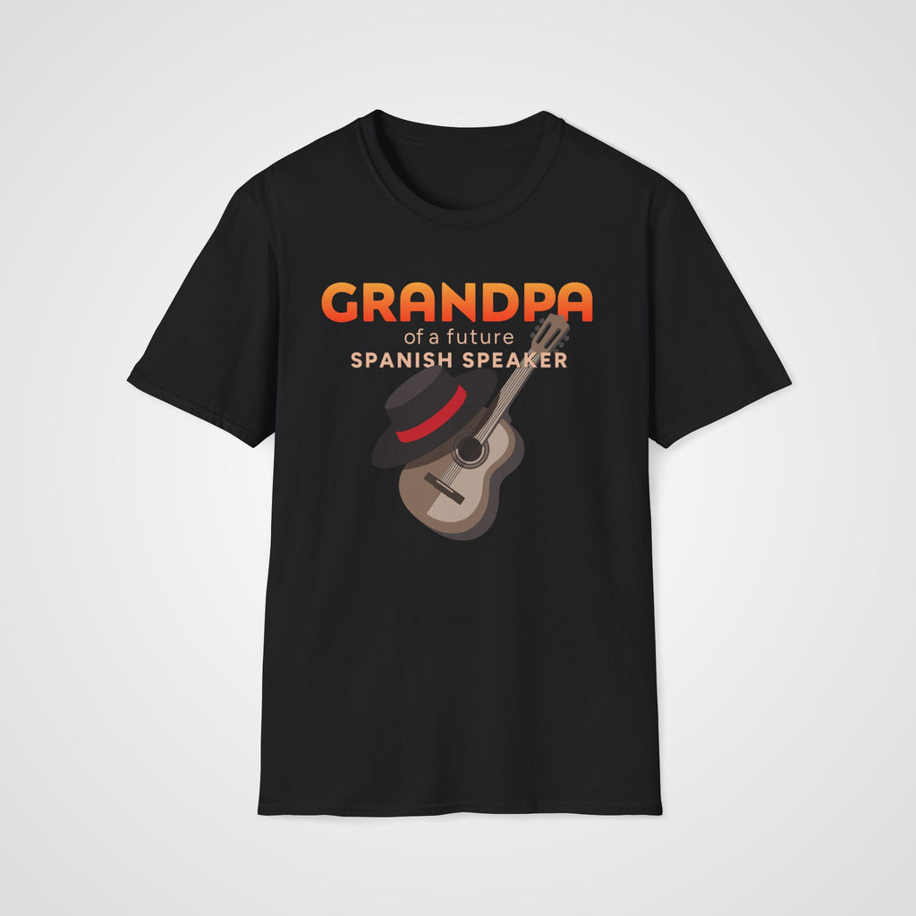 Spanish Learner Grandpa T-Shirt in Black