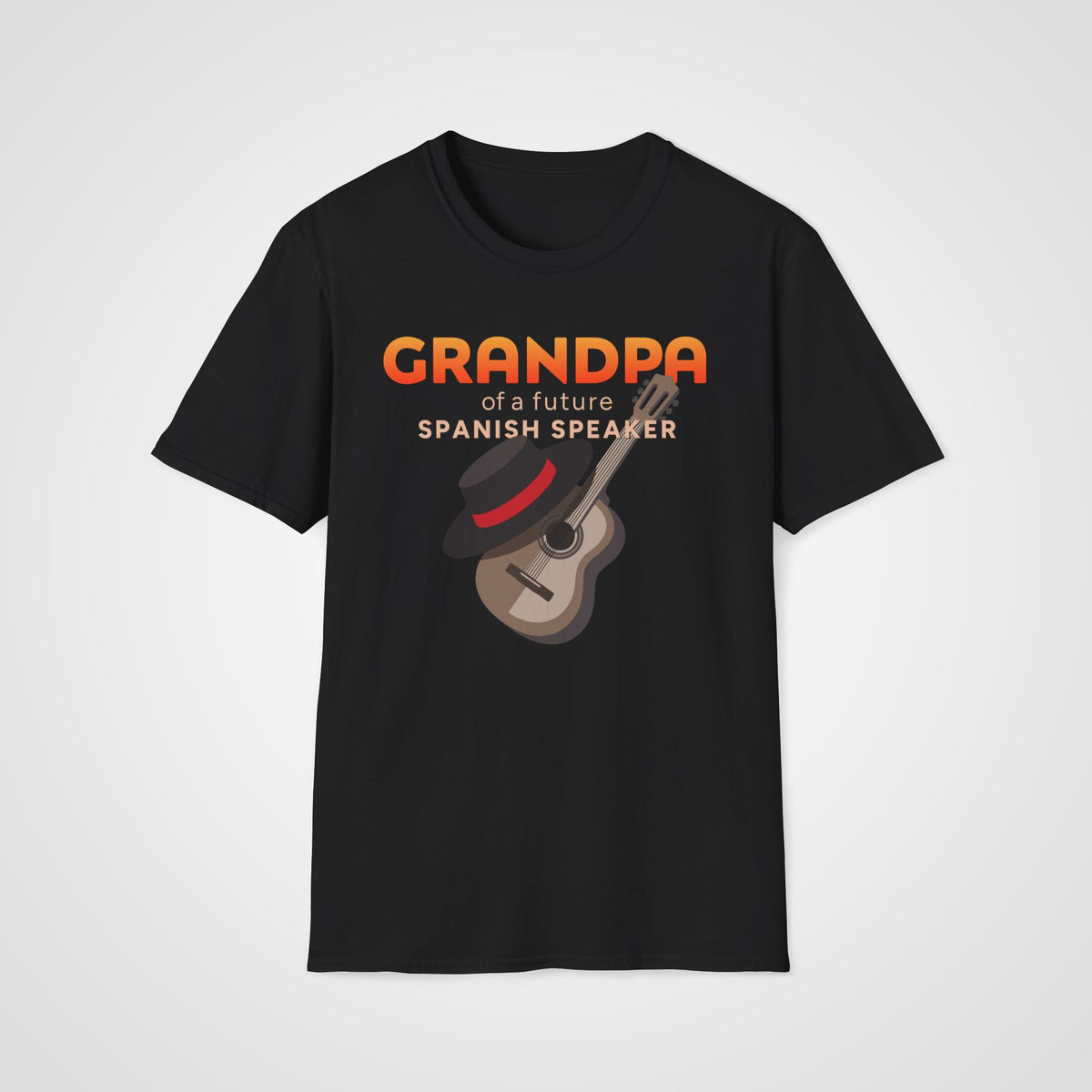 Spanish Learner Grandpa T-Shirt in Black