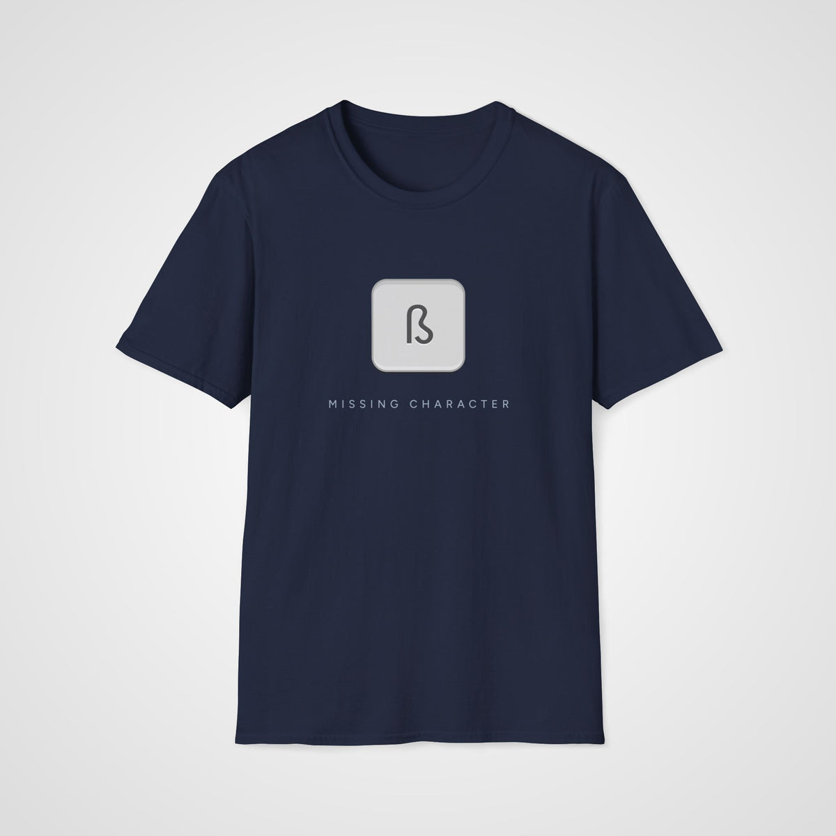 Missing ß Key German T-Shirt in Navy
