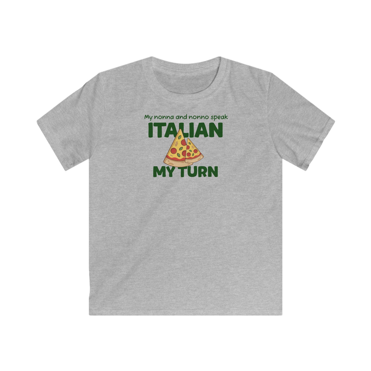 Nonna & Nonno Kids T-Shirt in Sport Gray