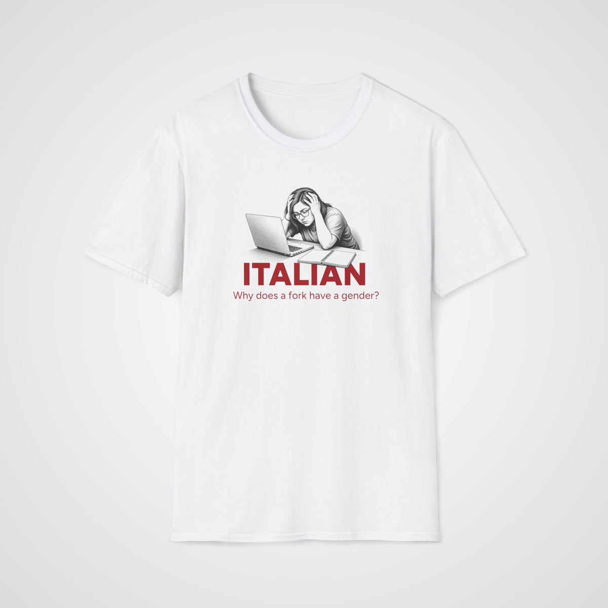 Italian Gender T-Shirt in White
