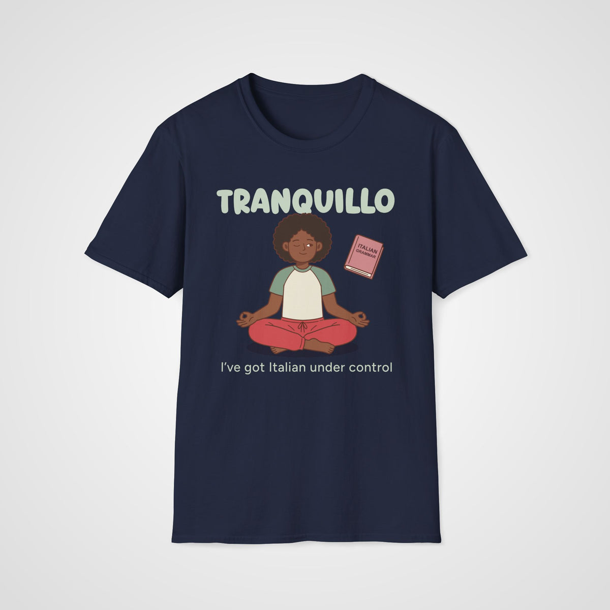 Tranquillo Italian Learner T-Shirt in Navy
