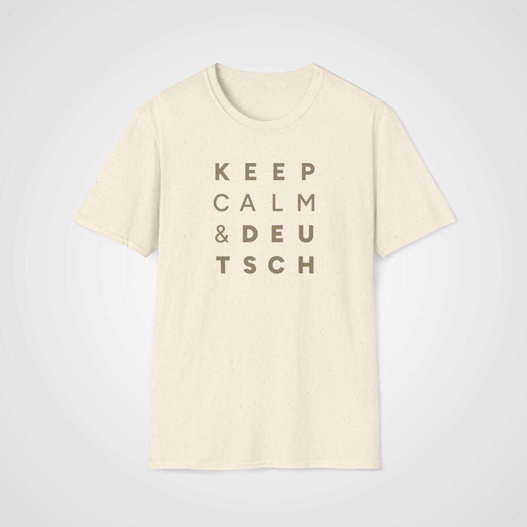 Keep Calm & Deutsch T-Shirt in Natural