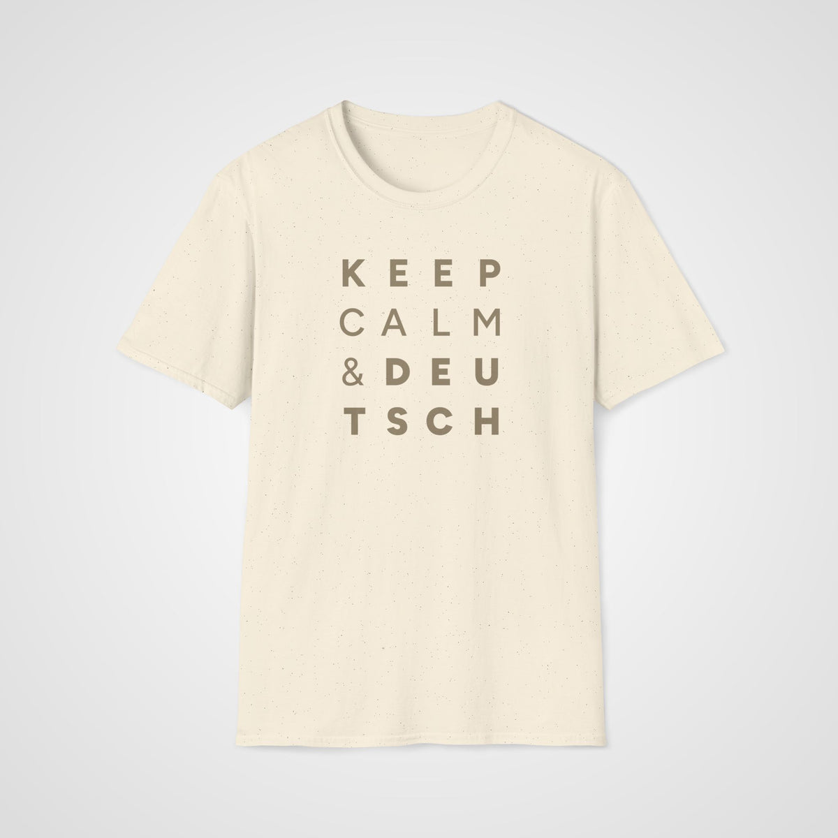 Keep Calm & Deutsch T-Shirt in Natural