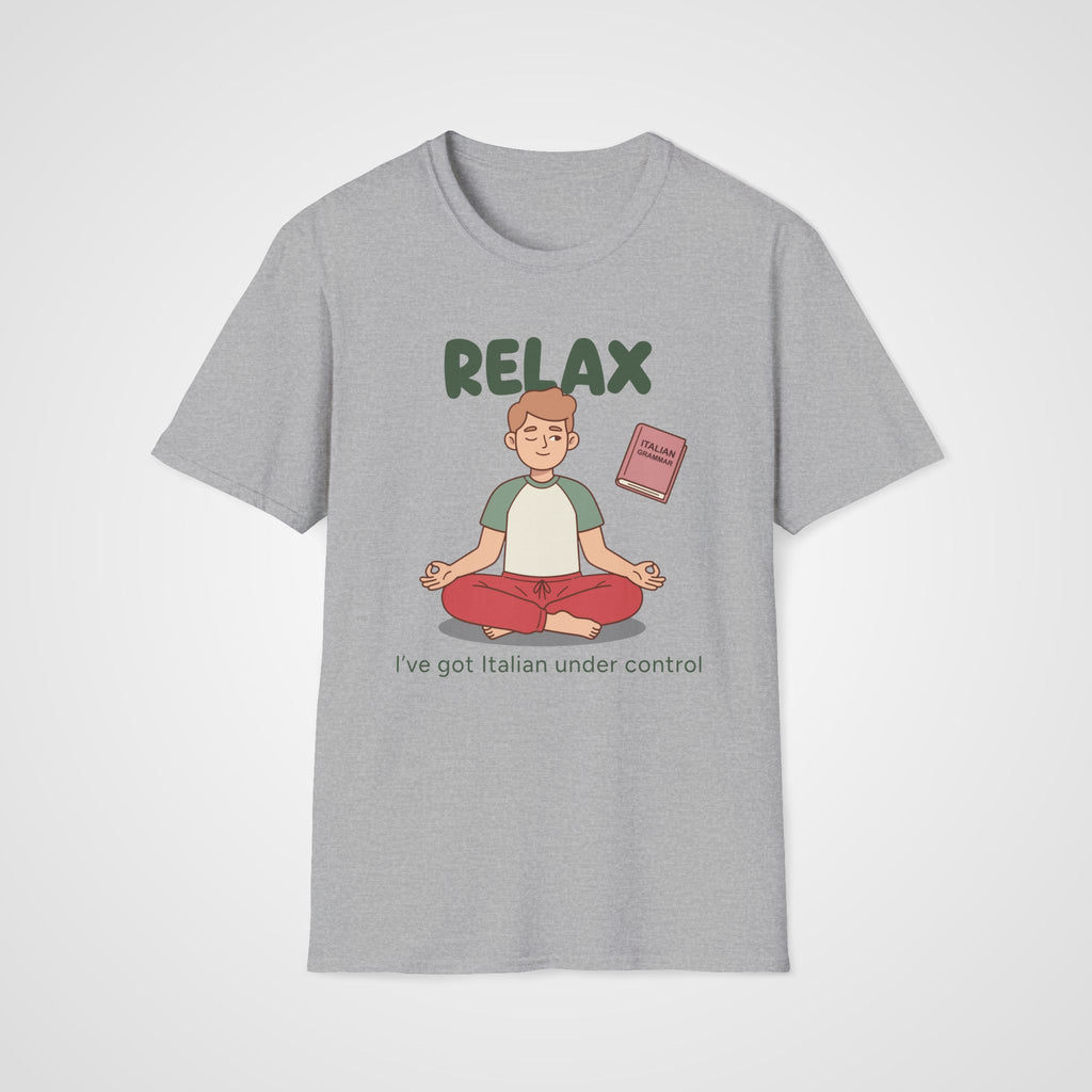 Italian Grammar Relax T-Shirt in Sport Gray