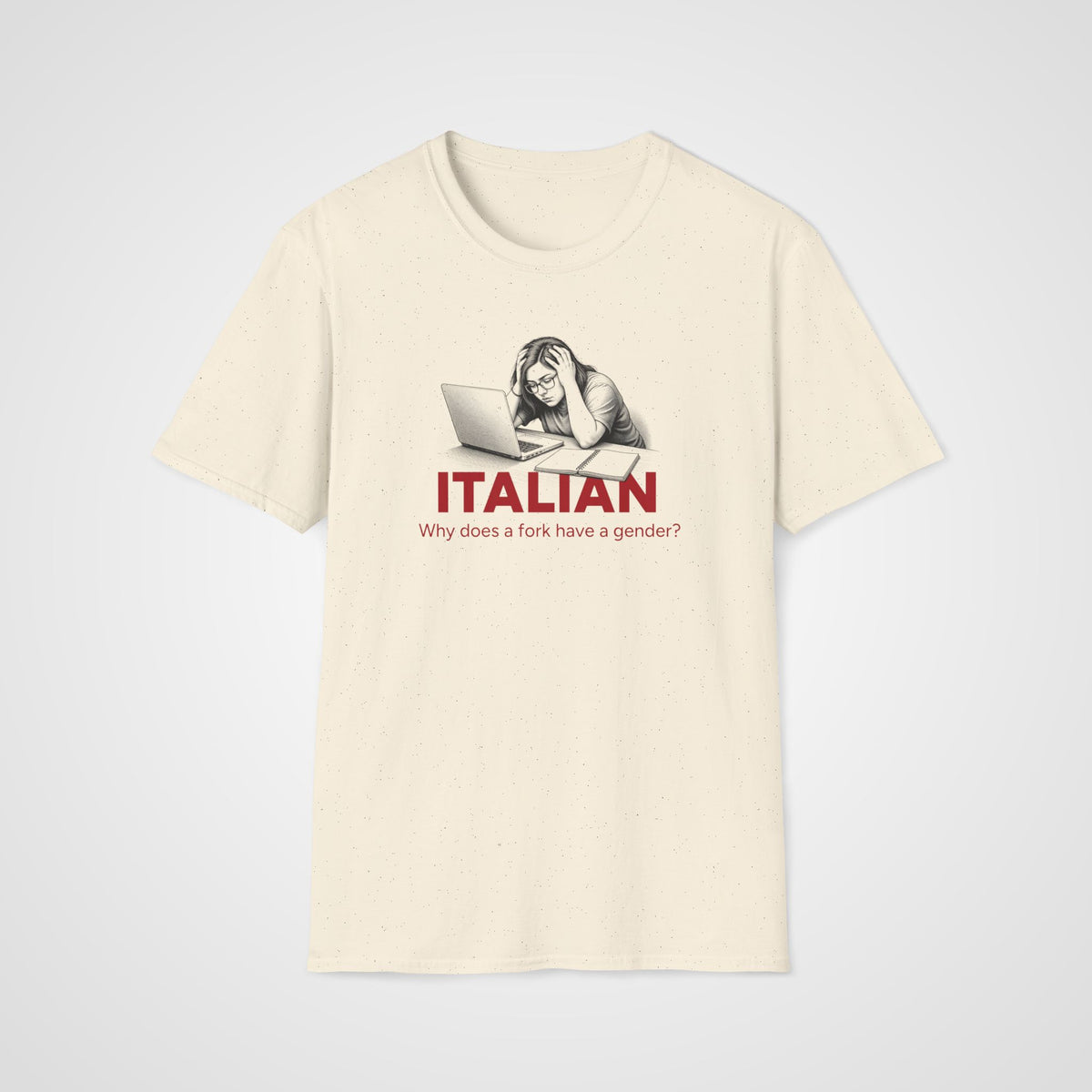 Italian Gender T-Shirt in Natural