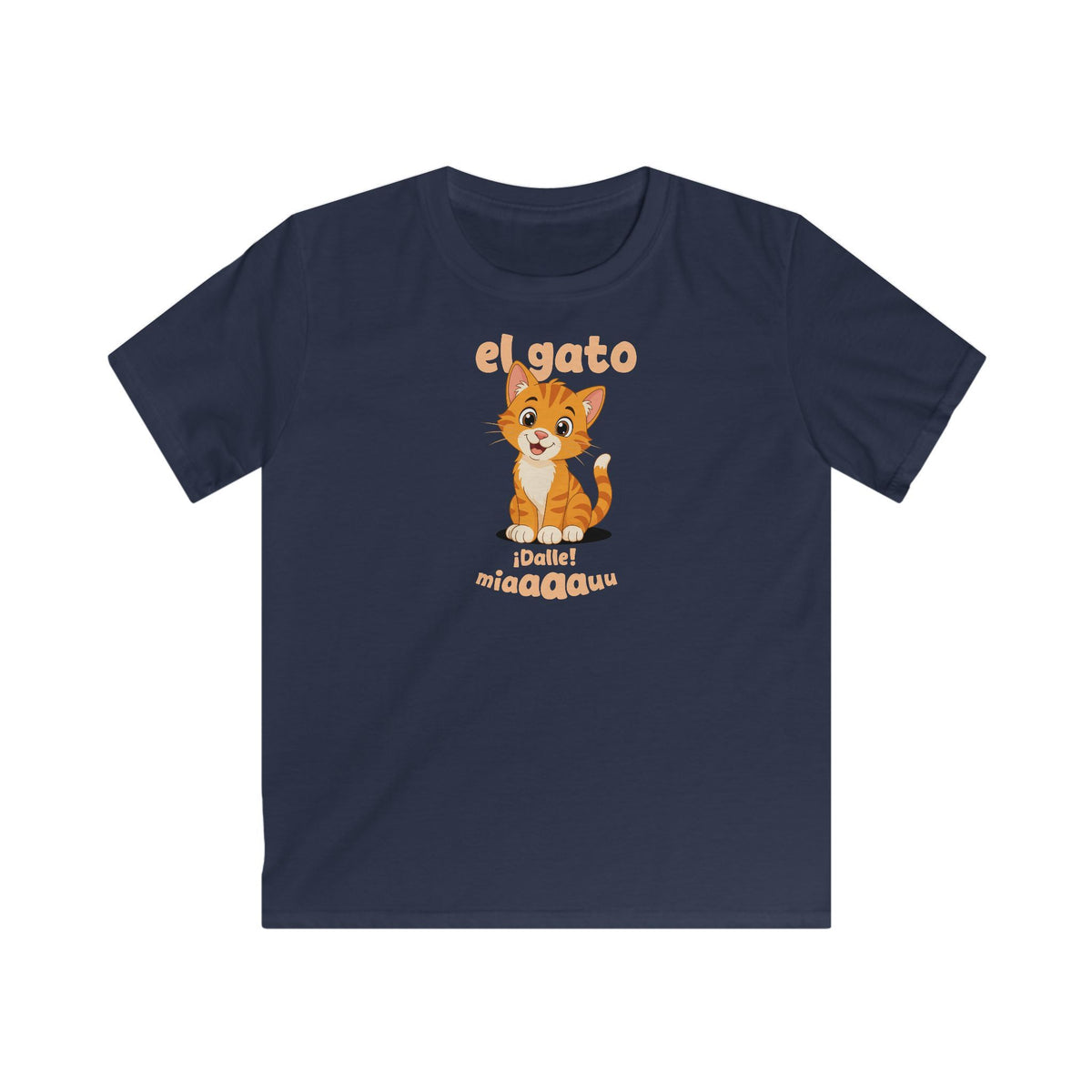 El Gato Miaaau Kids T-Shirt in Navy