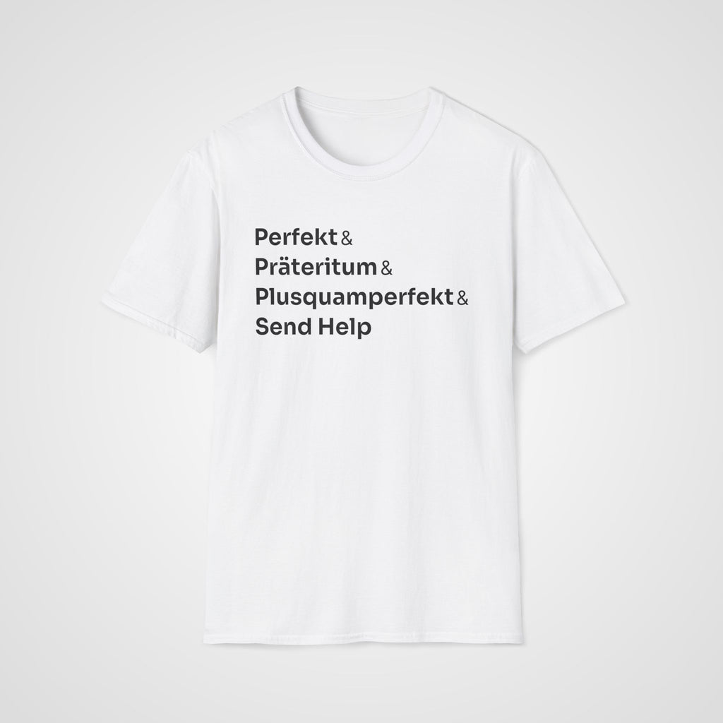 German Tenses Help T-Shirt in White