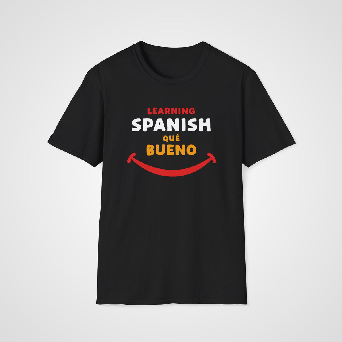 Qué Bueno Spanish T-Shirt in Black