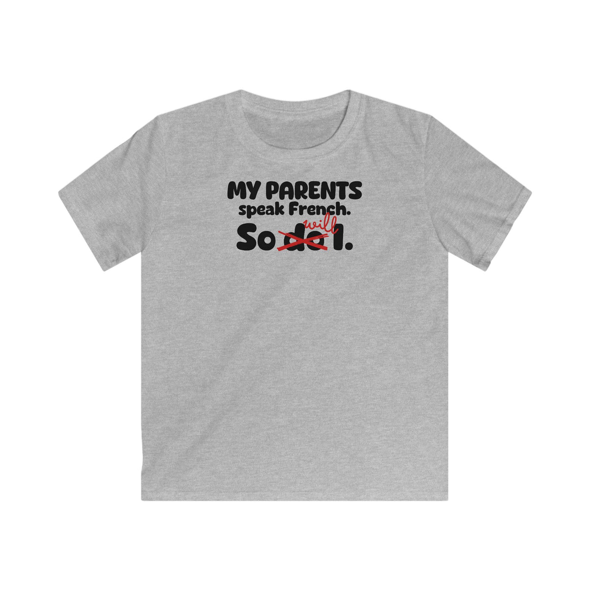 Parents Legacy Kids T-Shirt in Sport Gray