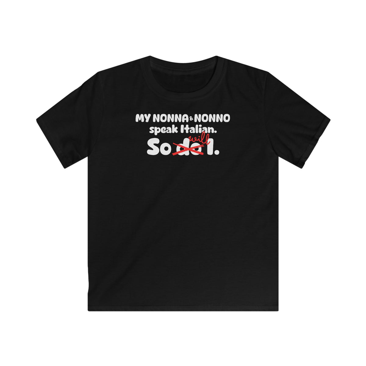 Nonna & Nonno Legacy T-Shirt in Black