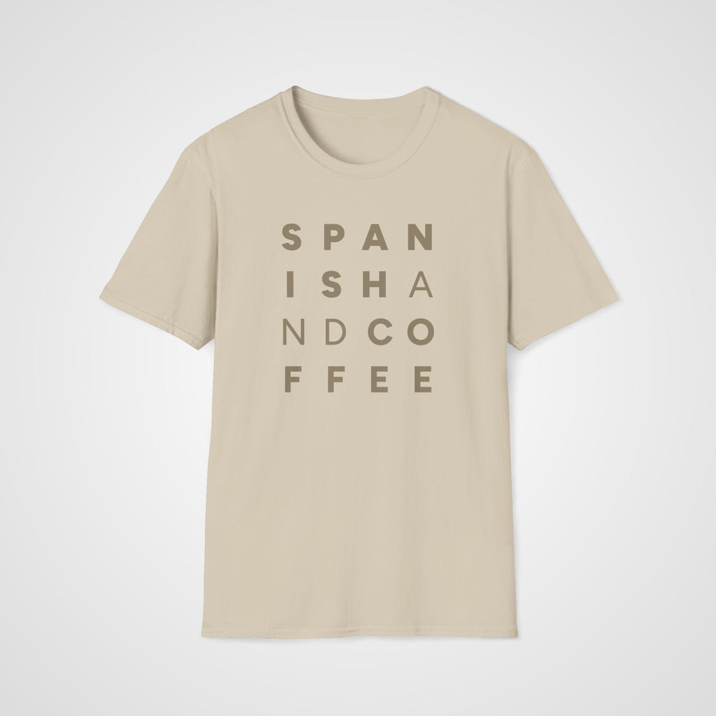 Spanish and Coffee T-Shirt in Sand
