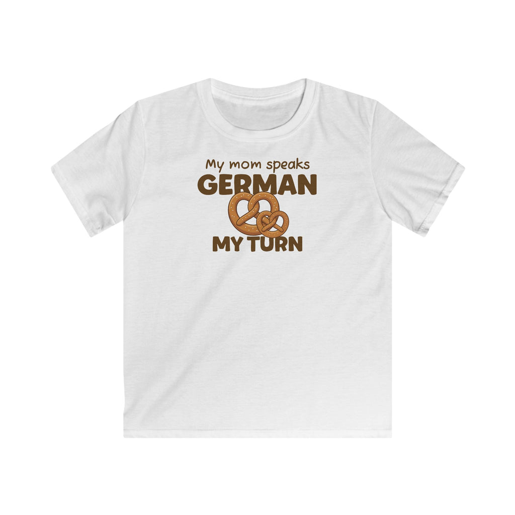 German Mom Kids T-Shirt in White