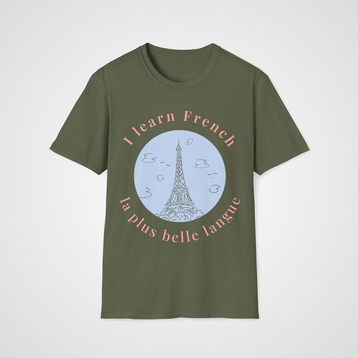 La Plus Belle Langue T-Shirt in Military Green