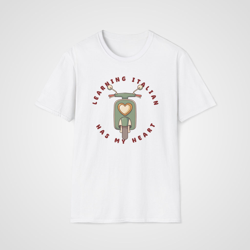 Italian Has My Heart T-Shirt in White